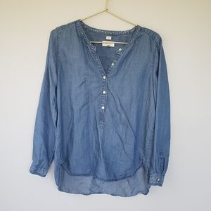 Loft The Softened Chambray Top